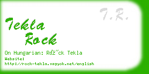 tekla rock business card